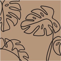 Spring Floral Kraft Sleeves Swatch