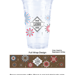 Holiday 24 oz Compostable Cups