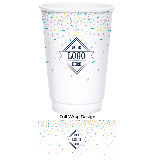 Holiday 16 oz Double Wall Coffee Cups