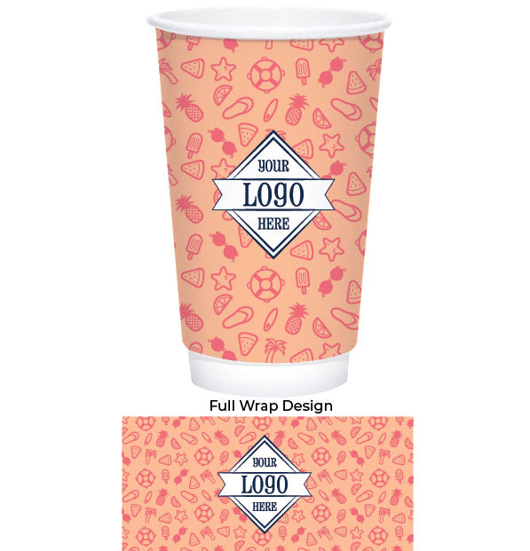 Holiday 20 oz Double Wall Coffee Cups