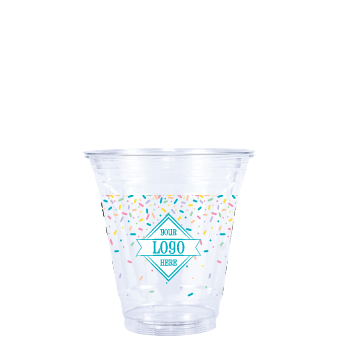 Spring 8oz Custom Printed White Paper Hot Cups