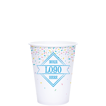 Spring 12oz Custom Printed White Paper Hot Cups