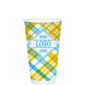 Spring 20oz Custom Printed White Paper Hot Cups