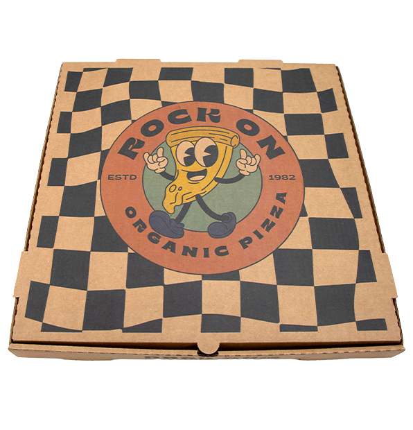 Pizza Box Kraft Paper 14 inch Open PNG Images & PSDs for Download