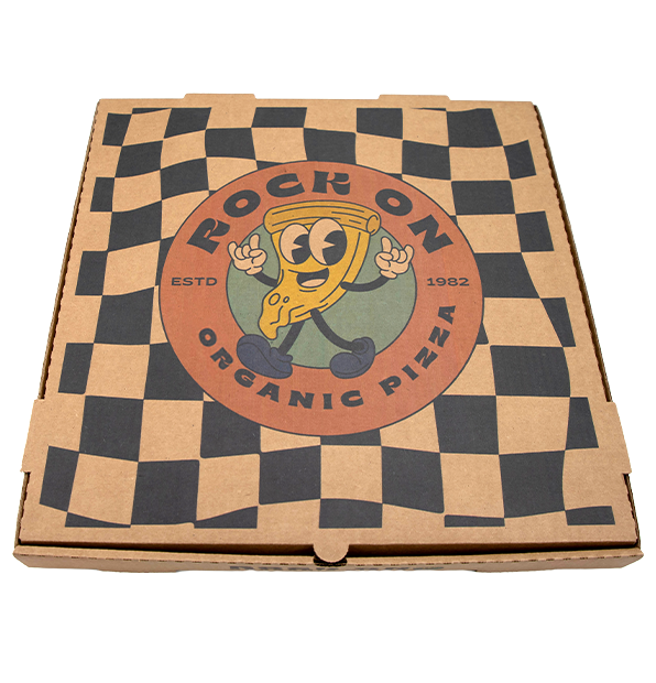 Pizza Box Kraft Paper 14 inch Open PNG Images & PSDs for Download