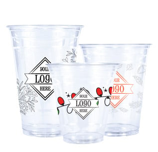Holiday Eco Plastic Cups