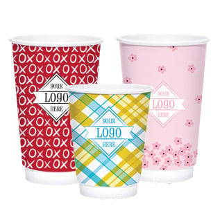 Holiday Double Wall Hot Cups