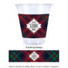 ECC12-TRADITIONALPLAID-PI-1 Compostable Plastic Cup with Plaid Pattern
