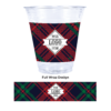 ecc12-traditional-plaid-PI Compostable Plastic Cup with Plaid Pattern