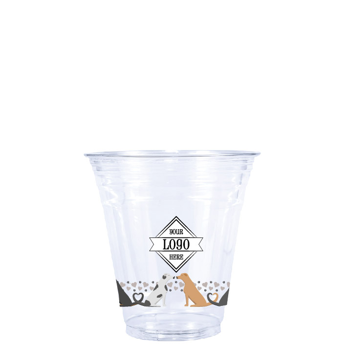 12oz Seasonal Clear Cold Cup Smoochin Pooches