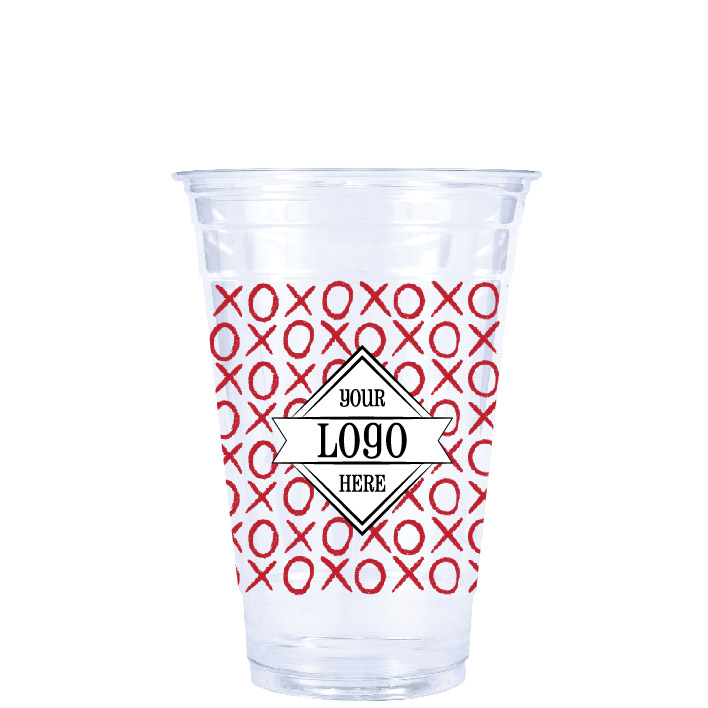 Disposable Coffee or Hot Chocolate Cups and Lids - Holiday Design (12-ct with Blank Kraft Sleeves)