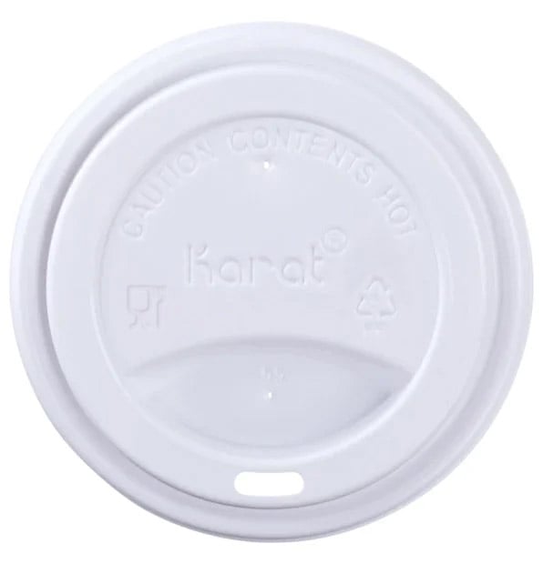 Karat White Sipper Lid