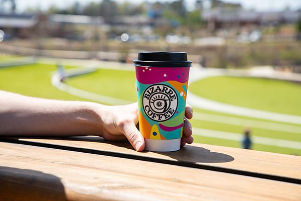 bizarre-wic Bizarre Coffee brand coffee cup