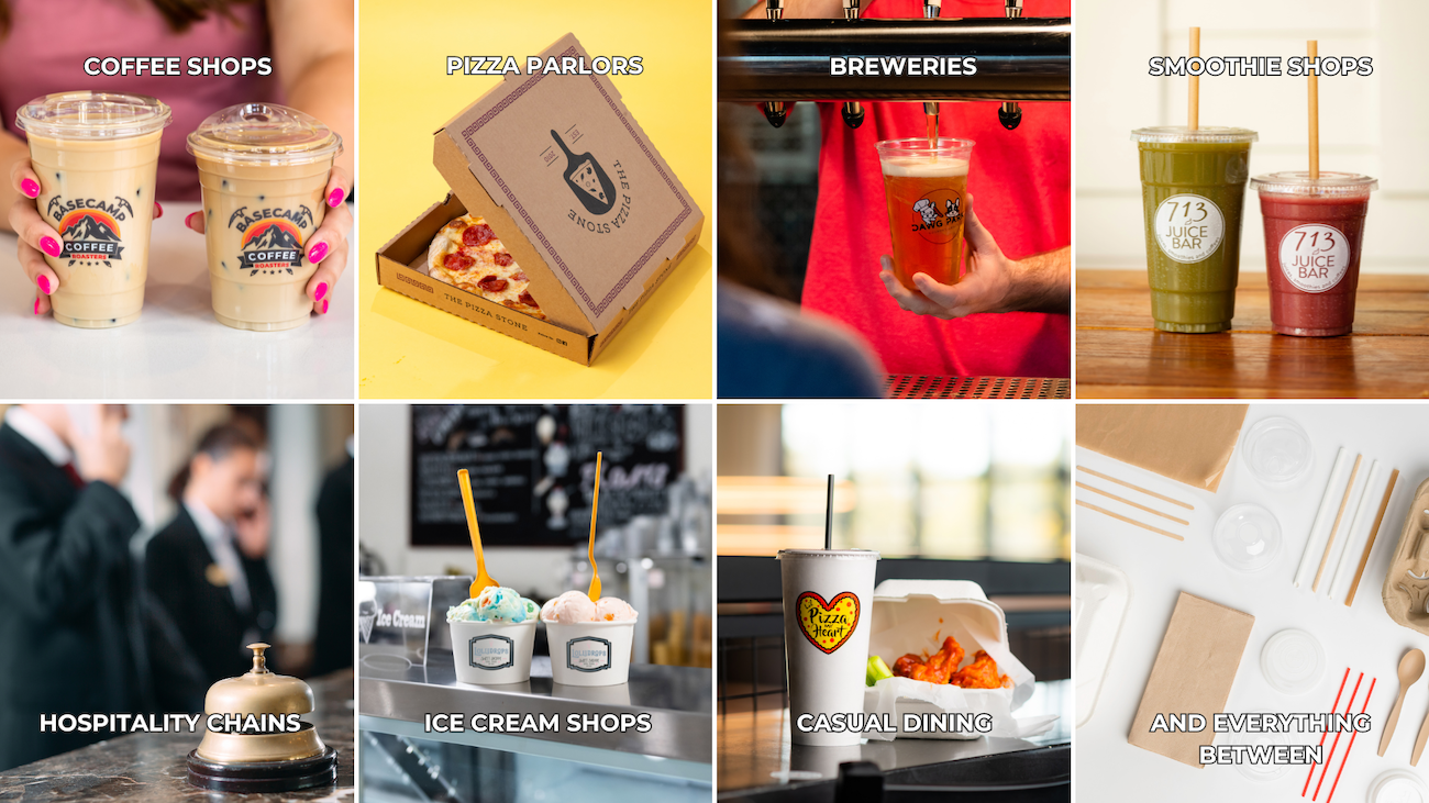 AND everything between (1920 x 1080 px) Images of products offered at Your Brand Cafe