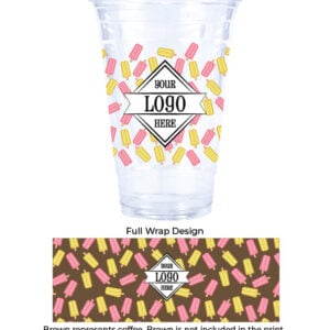 20 oz eco pink and yellow popsicles
