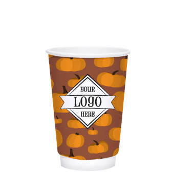 WIC16-DC-COUNTRYPUMPKIN Country Pumpkins 16oz double wall hot cup