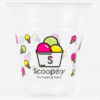 Custom 12 oz Recycled PET Plastic Cold Cups