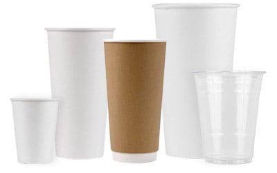 Disposable cups display