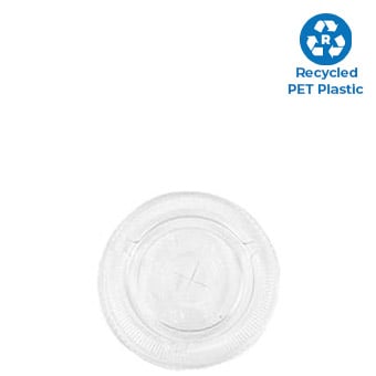 RPET Flat lids for 12-24oz cold cups