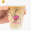 Custom 12 oz Recycled PET Plastic Cold Cups