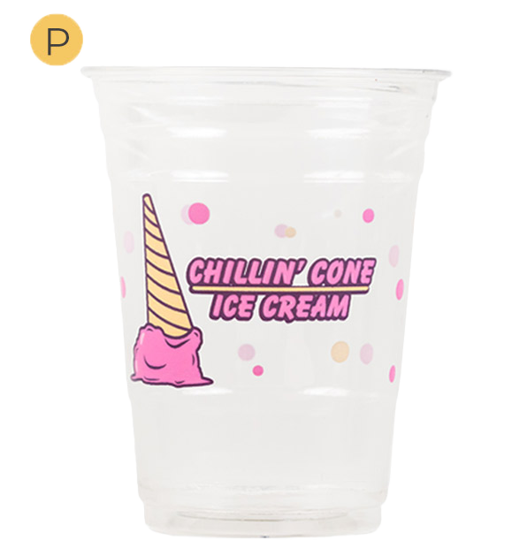 Custom 16oz recycled plastic cold cup