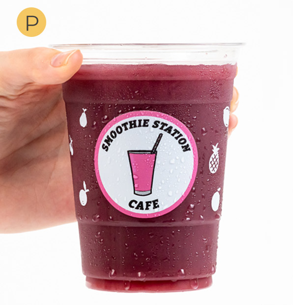 Custom 16 oz Recycled PET Plastic Cold Cups