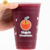 Custom 20 oz Recycled PET Plastic Cold Cups