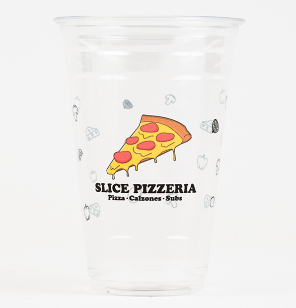 Custom 20 oz Recycled PET Plastic Cold Cups