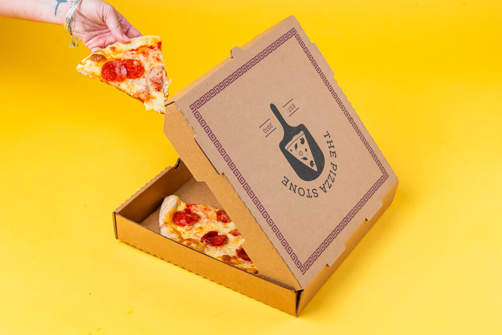 Custom printed pizza boxes