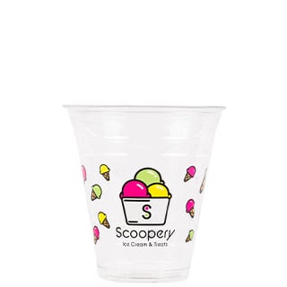 RPET plastic cold cup 12 oz