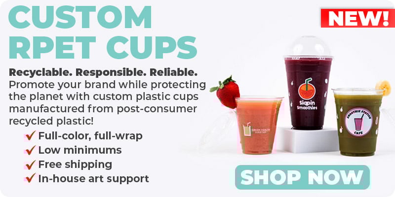 Shop New Custom RPET Cups