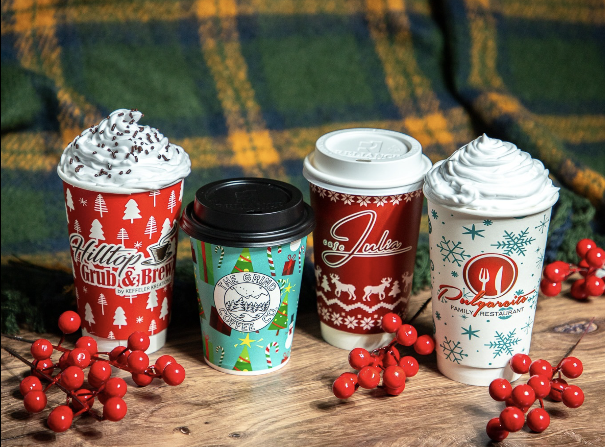 Customizable Stock Designs for Cups and Sleeves