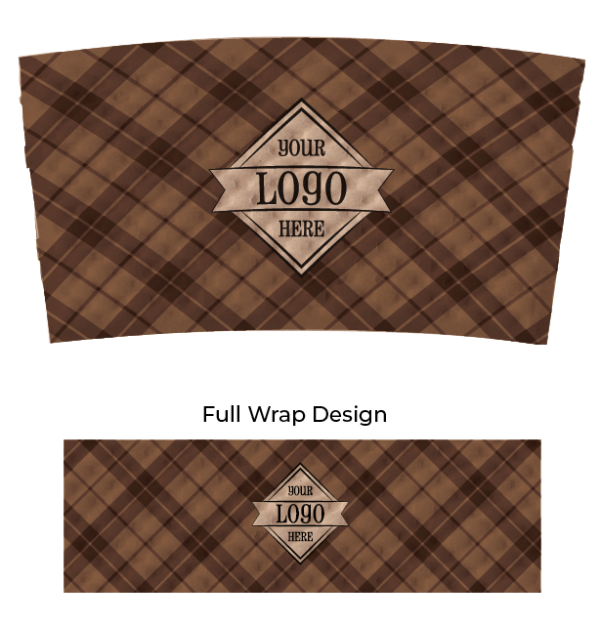 Dimpled Kraft Sleeve Cafe Flannel