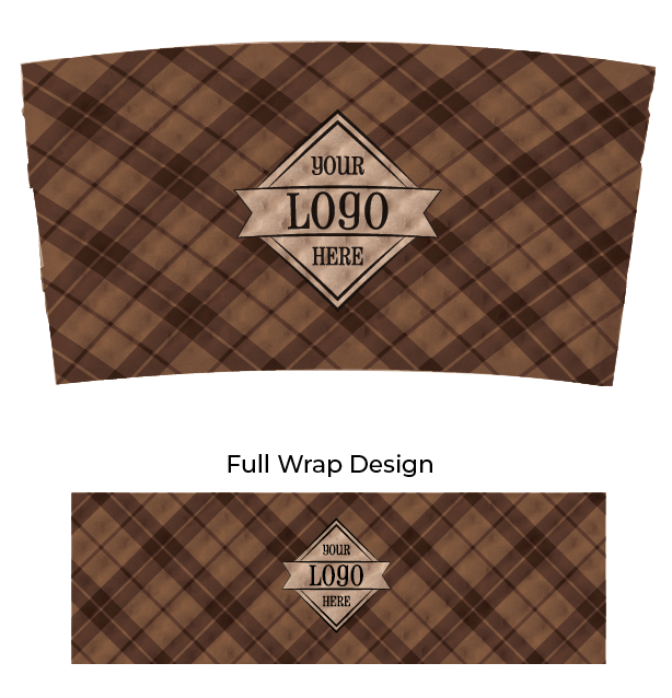Dimpled Kraft Sleeve Cafe Flannel