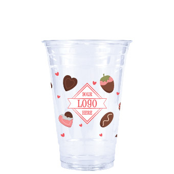 20oz Seasonal Eco Clear Cold Cup Box O Chocolates