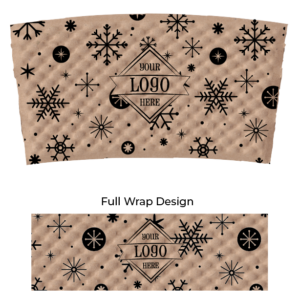 Holiday Kraft Coffee Sleeves