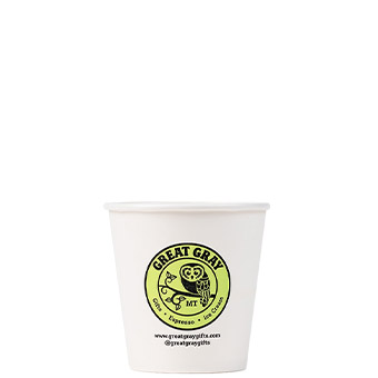 10 oz Custom Printed White Paper Hot Cups