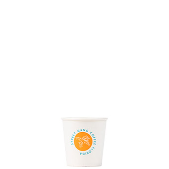 4oz Custom Printed White Paper Hot Cups