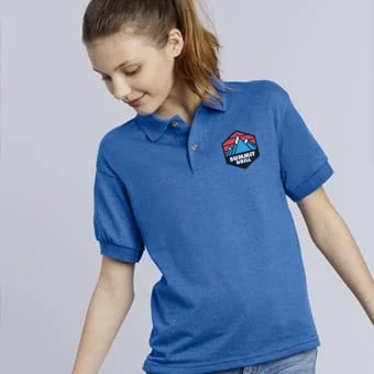DryBlend® Women’s Double Piqué Short Sleeve Sport Shirt