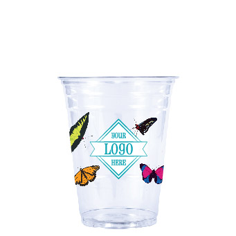 Holiday Recycled PET Plastic Cold Cups