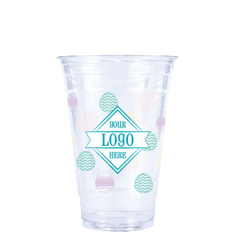 Holiday Recycled PET Plastic Cold Cups