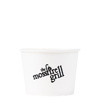 12 oz Custom Printed White Paper Food Bowl