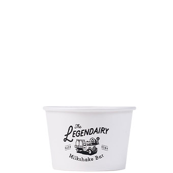 8 oz Custom Printed White Paper Food Bowl