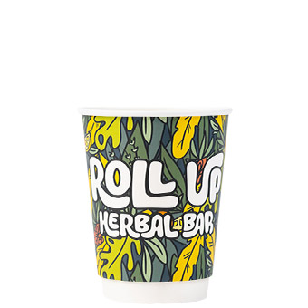 Custom Insulated White Hot Cups 12oz