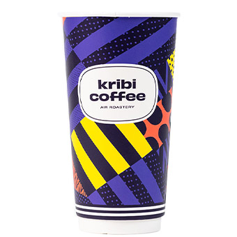 Custom Insulated White Hot Cups 20oz