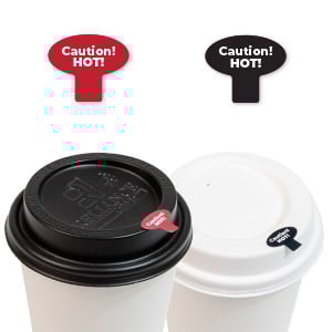 Hot Cup Lid Adhesive Covers