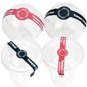 Tamper Evident Seals for Lids & Cups