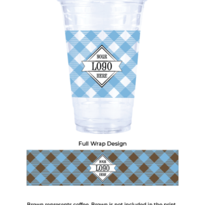 Holiday 24 oz Recycled PET Plastic Cold Cups