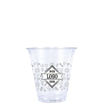 Holiday Recycled PET Plastic Cold Cups