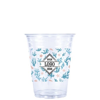 Holiday Recycled PET Plastic Cold Cups